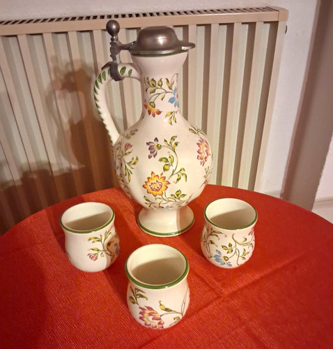 Ulmer keramik wein set 4tlg - keramik, 4tlg.