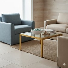 Vintage Couchtisch Messing