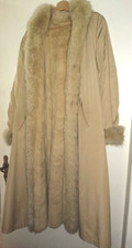2 in 1 Nerzmantel Gr. 38 40 M  kuschelweicher echt Pelz Mantel Mink Fur beige