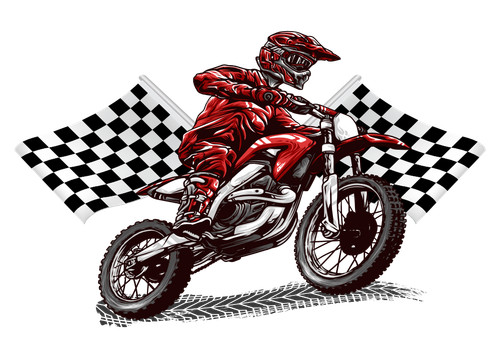 Motocross-Motorrad
