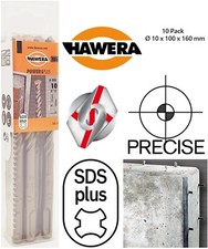  10 x Hawera Bosch SDS plus Hammerbohrer Betonbohrer Set Ø 10 mm L 100 - 160 mm 