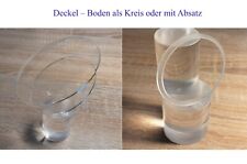 Rohr Deckel Acrylglas KLAR