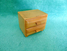 Kleines Schmuckkästchen, Holzkästchen, Holzbox, Schatulle, 11cm 2 Schubladen