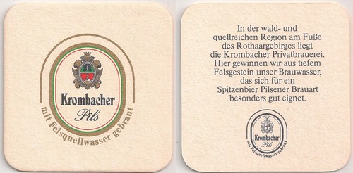 Krombacher pils alter - -,