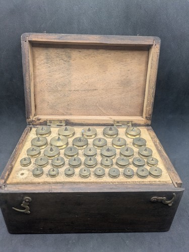 Alte komplette box mit glatten - alte,