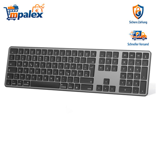 Bluetooth tastatur mac grau - mac, de