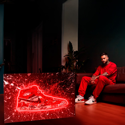 Bild mit led beleuchtung - bild,