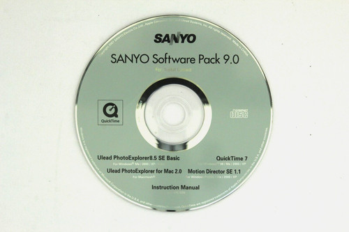 Software sanyo xacti - software, cd