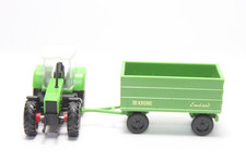 n6138, Alter WIKING Landwirtschaft Fendt Favorit mit Krone Anhänger grün Spur N