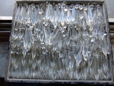 Kristall Lüster behang  & Kristallglas Zapfen facettiert 150 Stück 9,4 cm