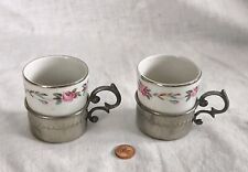 2 Espresso Tassen Porzellan