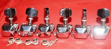 Gitarren-Mechaniken Tuners silber f. Fender Squier und mehr 6 in Reihe 6 in Line