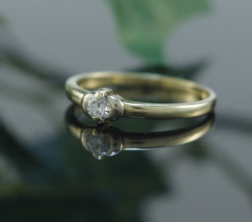 Solitär brillant ring - solitär, in