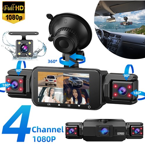 Kanal 1080p dashcam - 4-kanal,