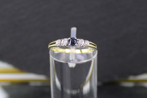 Saphir diamantring goldring - saphir-diamantring,,