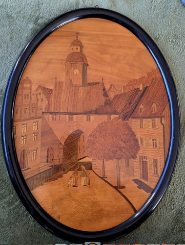 Intarsienbild original gut - original,,