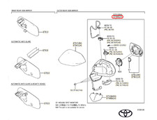 Original TOYOTA 87940-0DE50