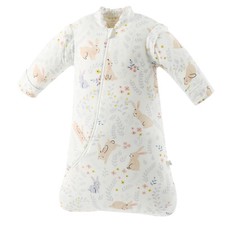 Baby Schlafsack 2,5TOG Baumwolle Winterschlafsack mit abnehmbaren Ärmeln Kinder