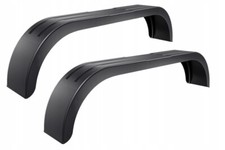 2x Anhänger Kotflügel Tandem Kunststoff 240x1500 mm PKW Schutzblech DOMAR