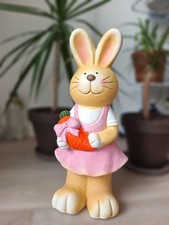 Gartenfigur hase aus gips - hase,