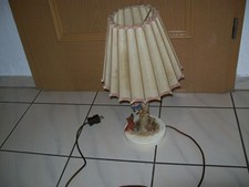 Hummel Goebel Tischlampe "Mädchen mit Hund - in Sicherheit"