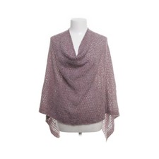 Bonita, Poncho, Größe: ONE SIZE, Rot/Grau, Sonstiges, Feinstrick, Damen #PID