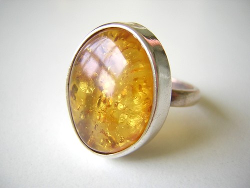 925 sterlingsilber ring honig - 925,