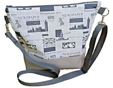 Damen Handtasche, Milow, Umhängetasche, Handmade, Tasche, Zeitung Anzeigen