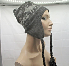 Strick Mütze Wolle – Grau