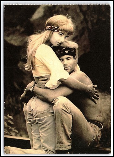 Vintage foto postkarte - postkarte, paar