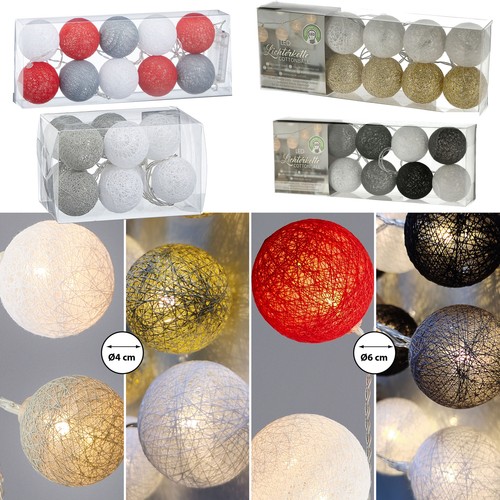 Led lichterkette cottonball - lichterkette,