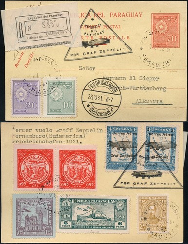 Zeppelin paraguay 1931 saf - zeppelin,