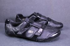 Lacoste Sneaker Damen Schuhe Gr. 40 schwarz Leder Lack Klettverschluss CH1-158