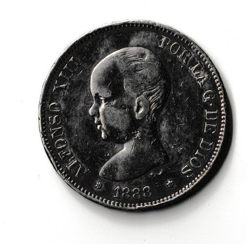 Spanien pesetas 1888 m - spanien, 5
