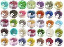 Rayher Rocailles Glasperlen 4 mm ø - Auswahl aus 42 Farben