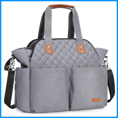 Lekebaby wickeltasche grau - wickeltasche,
