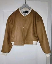 Zara Jacke, Braun, College Stil, Gr. M