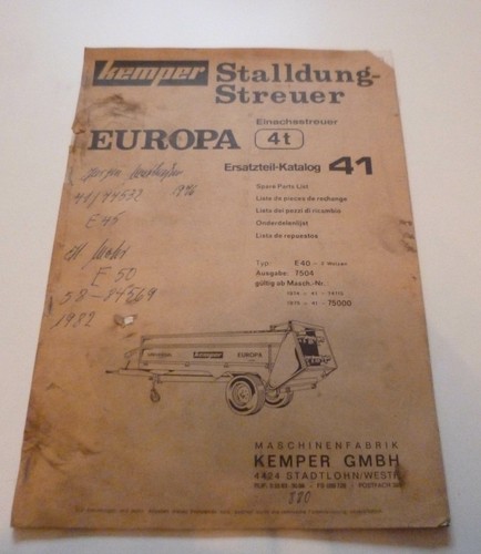 Kemper miststreuer europa - miststreuer,