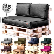 Europalettenkissen Palettenauflagen Outdoor Garten Palettencouch 120x60/80/40 cm