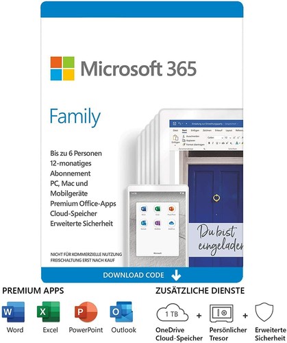 Microsoft office 365 family - office, 6