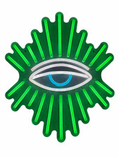 Evil Eye LED Neonschild 30x33