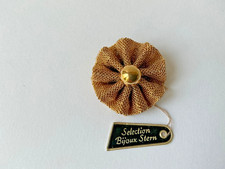 Brosche goldfarben Blume mit