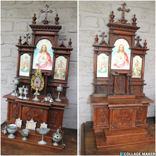 Antique religious home altar