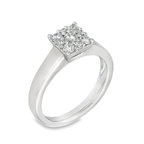Quadratischer cluster ring 950 - cluster-ring,