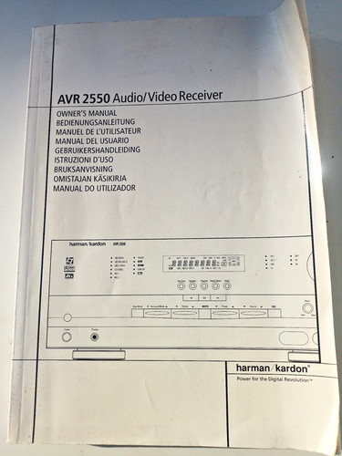 Harman kardon avr - harman/kardon, 2550s