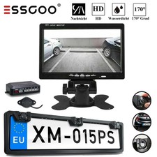 Auto TFT KFZ HD Rückfahrkamera Halter Kennzeichen Sensoren Mit 7" Farb Monitor