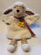 STERNTALER Handpuppe / Schmusetuch Schaf Weiß Braun Schal Stern Kasperletheater