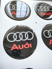 4st. AUDI Silikon Aufkleber mit Nabendeckel & Nabenkappen,200 Modelle
