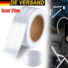 25m Weiß Reflexfolie Reflektierendes Klebeband Folie Reflexfolie Reflektorband