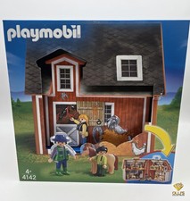 Playmobil 4142 Bauernhof Mitnehm-Bauernhof Box Tiere Pferde Hof NEU&OVP MISB